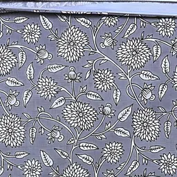 Texstylers Grey 2 Pcs Printed Cotton Square Cushion Covers image 3