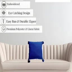 THROWPILLOW Navy Blue Square Cushion Covers image 3