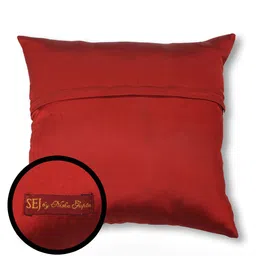 SEJ by Nisha Gupta Unisex Red Cushion Covers image 3