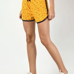 BAESD Pack Of 3 Printed High-Rise Pure Cotton Shorts image 5