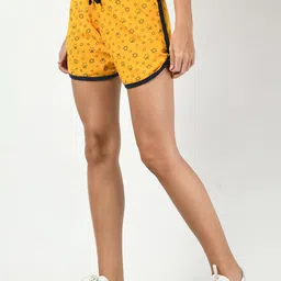 BAESD Pack Of 3 Conversational Printed High-Rise Pure Cotton Shorts image 2