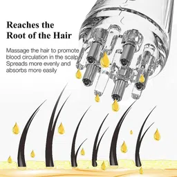 flobique Hair Oil Applicator Comb, Smooth Root Comb Applicator Bottle For Scalp Oil image 2