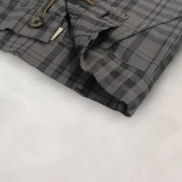 Cherry Crumble Boys Grey Checked Shorts image 5