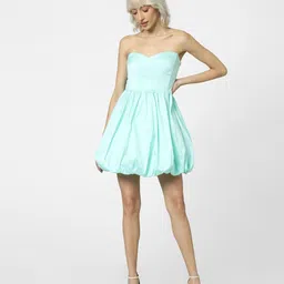 ONLY Sweetheart Neck Fit & Flare Dress image 5