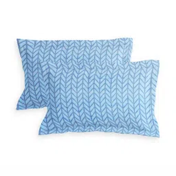 RD TREND Blue 210 TC King Bedsheet with 2 Pillow Covers image 4