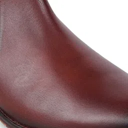 DAVINCHI Men Leather Mid-Top Chelsea Boots image 2