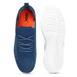 HRX by Hrithik Roshan Men Teal Blue Round Toe Lightweight Textile Sneakers image 2