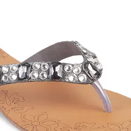 Mochi Embellished T-Strap Flats image 5