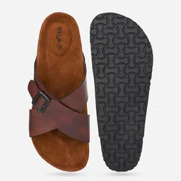 Styli Men Solid X Band Sandals image 4