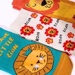 Thela Gaadi Kids Pack Of 3 Printed Ankle-Length Socks image 3