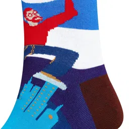 Dollar Socks Men Pack Of 5 Patterned Calf Length Socks image 2