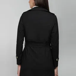 HONNETE Double-Breasted Notched Lapel Coat image 5