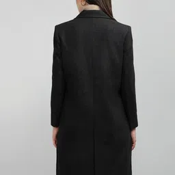 HONNETE Notched Lapel Collar Coat image 5