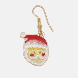 EL REGALO Christmas Red Pack Of 2 Gold Plated Star Shaped Hoop Earrings image 5