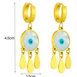 MYKI Gold-Plated Evil Eye Drop Earrings image 5