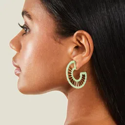 Accessorize Circular Half Hoop Earrings image 5