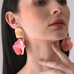 DressBerry Gold-Plated Contemporary Drop Earrings image 5