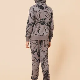 Alan Jones Boys Abstract Printed Hooded Neck Tracksuit image 5