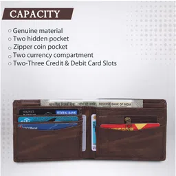 metronaut Men Casual, Formal Brown Artificial Leather Wallet image 3