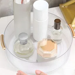 HOUSE OF QUIRK Transparent 360 Rotating Makeup Organisers image 5