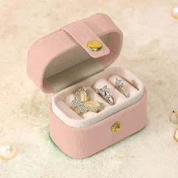 Cortina Peach-Coloured Set of 1 Regular Jewellery Organiser Organisers image 5