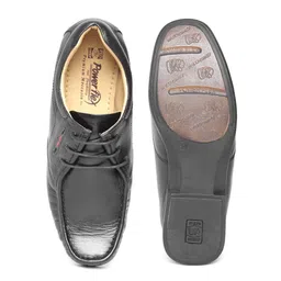 Red Chief Men Black Leather Semiformal Shoes image 3