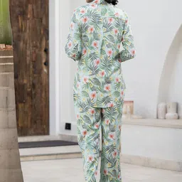 Divena Printed Long Cuffed Sleeves Shirt With Trousers image 5