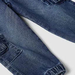 max Boys Regular Fit Mid-Rise Faded Joggers image 5