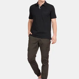 t-base Men Regular Fit Mid-Rise Joggers Trousers image 3