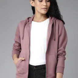 roadster Women Full Sleeve Solid Hooded Sweatshirt-picture-10