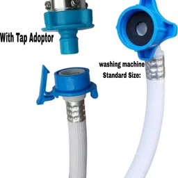 knsmart 4Meters PVC Flexible Inlet Hose Pipe With Universal Adeptor Top and Front Load Washing Machine Inlet Hose image 3