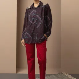 Lakshita Women Smart Straight Fit Ethnic Trousers image 2