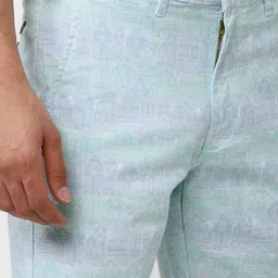 Peter England Casuals Men Graphic Printed Mid-Rise Shorts image 3