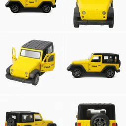 skscx Heavy Duty Metal Thar With Pull back Function For Boys and Girls PACK OF 1 image 3