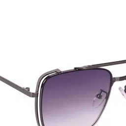 AISLIN Men Wayfarer Sunglasses with UV Protected Lens ES_12860-91-AS-80701-PUR-GUN-WF image 2