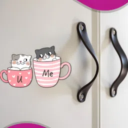 Bhai Please Pink You and Me Decorative Magnets image 5