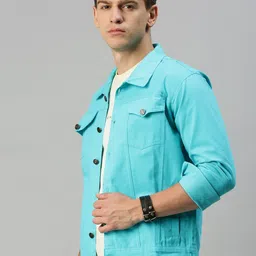 anishanfashions Men Solid Denim Jacket image 4
