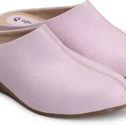 Women Formal Half Cut Back Open Slip on Winter Mules Shoes Wedges Sandal-image-27