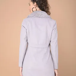 crimsoune club Polyester Blend Solid Coat For Women image 2