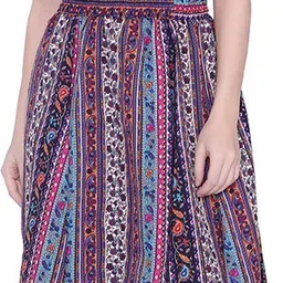 manat diva Women Printed A-line Multicolor Skirt image 5