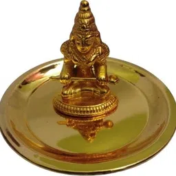 ANNAPOORNI / POOJA ANNAPURNI WITH PLATE / GOLDEN / ANNAPURNA DEVI Decorative Showpiece - 6 cm-image-67