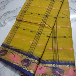 ssh Self Design Tant Pure Cotton Saree-picture-20