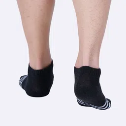 AIR GARB Unisex Pack Of 3 Striped Anti Bacterial Ankle Length Socks image 5