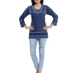 keshubaba Geometric Printed Straight Kurti image 2