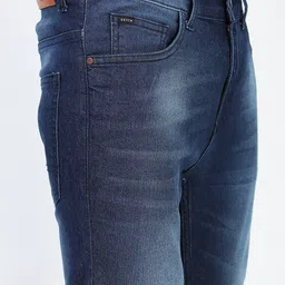 KETCH Men Blue Skinny Fit Clean Look Light Fade Stretchable Jeans image 3