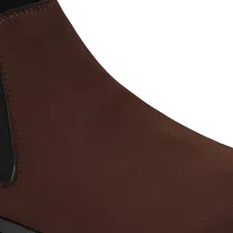 AfroJack Men Brown Solid Chelsea Boots image 5