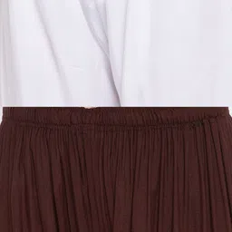 Clora Creation Women Brown & White Set Of 2 Palazzos image 5
