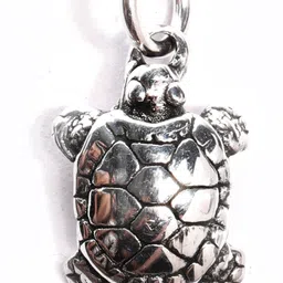 jsaj ANIMAL PENDANT TORTOISE KACHHUA IN SMALL SIZE UNISEX PENDENT Sterling Silver Silver Pendant image 1