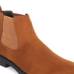 Carlton London Men Tan Solid Slip On Regular Boots image 4