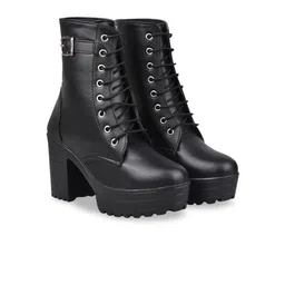 Shoetopia Women Block-Heeled Regular Boots image 3